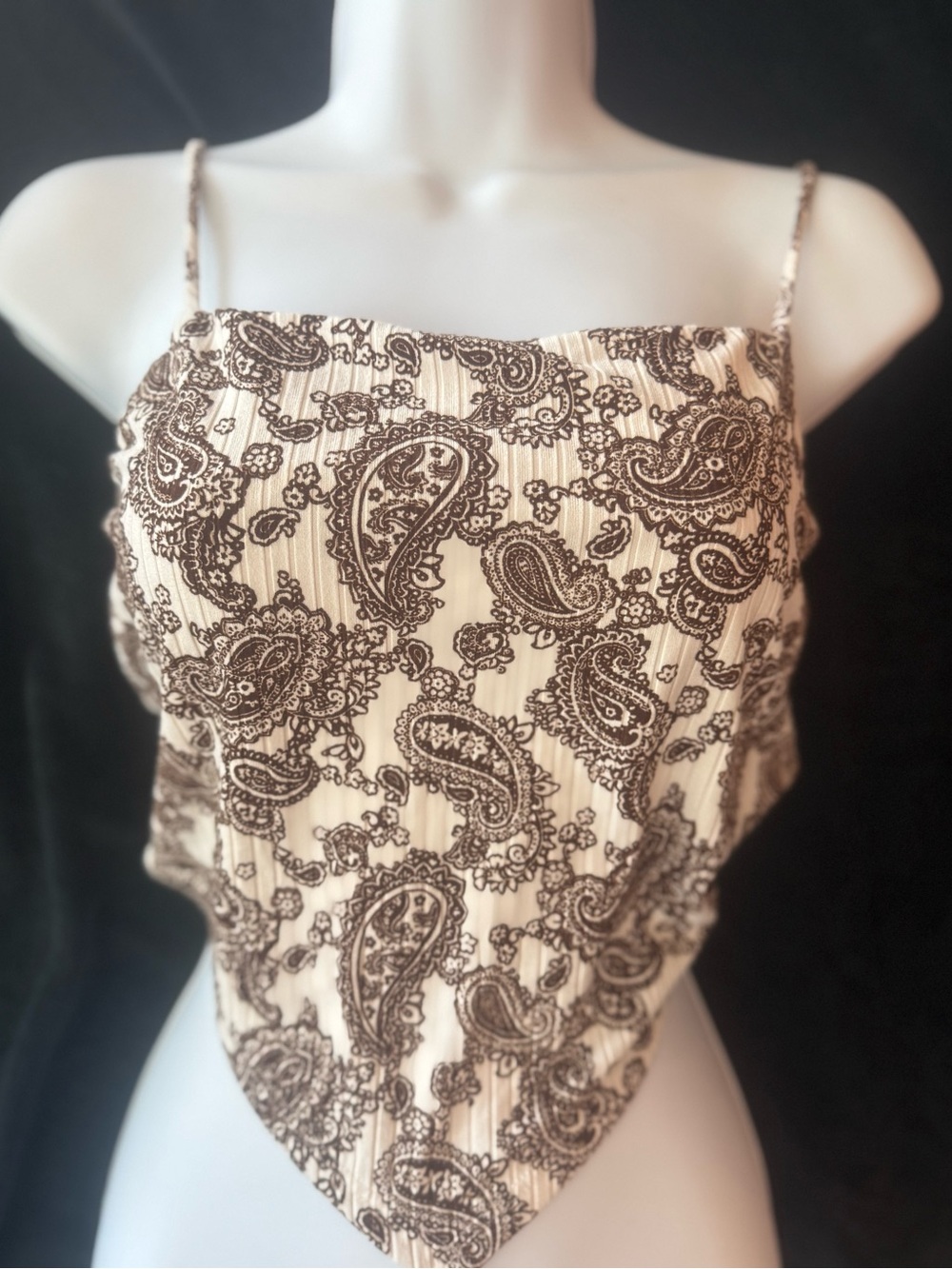 Paisley Handkerchief Cami Top